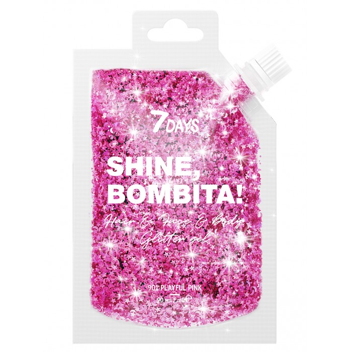 7Days Глиттер для волос, лица и тела с шиммером и блестками, сияние shine bombita 90 мл, Глиттер для волос, лица и тела с шиммером и блестками, сияние shine bombita 90 мл
7Days Глиттер для волос, лица и тела с шиммером и блестками, сияние shine bombita 90 мл, Глиттер для волос, лица и тела с шиммером и блестками, сияние shine bombita 90 мл