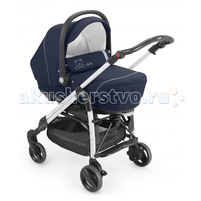 Коляска CAM Combi Family 3 в 1Combi Family 3 в 1 Коляска CAM Combi Family 3 в 1Combi Family 3 в 1Новая многофункциональная коляска, которая включает в себя: люльку, которую можно перевозить в автомобиле, ремни безопасности, ручки для переноски и сумку; автокресло ByeBye, предназначенное для детей в возрасте от 0 до 1 года (от 0 до 13 кг); коляску Pretty с плавающими передними колесами, жестким набивным сиденьем, регулируемой в четырех положениях спинкой и в двух положениях подставкой для ножек, снабженной сеткой и тентом от солнца. Особенности: двойные передние колеса шасси облегченное, компактно складывается, удобно для хранения и перевозки независимые тормоза на все колеса спинка прогулочного сиденья утепленная, регулируется в 4-х положениях, до 160 градусов пятиточечные ремни безопасности съемный бампер. В комплект входит: 1. Люлька. Люлька предназначена для детей в возрасте от 0 до 6 месяцев, оснащена ремнями безопасности и удобной подвижной ручкой для переноски. Это самая широкая люлька в своём классе. Люлька отлично вентилируется, т.к. все внутренние покрытия люльки выполнены из 100% хлопка. Люлька имеет систему качалки, легко снимается и устанавливается при помощи оригинальной системы крепления Quicky System. Размеры: 34.3х21х83.5 см; Вес-4.9 кг. 2. Сумка. Внутренняя поверхность сумки сделана из РВХ и легко моется. Сумка стирается при температуре 30 С. 3. Автокресло. Автокресло-переноска для детей в возрасте от 0 до 13 кг. Автокресло снимается и устанавливается на шасси при помощи новой системы крепления «Quicky System». Оснащено ремнями безопасности. Ручка для переноски регулируется. Мягкое сидение и подголовник. Может крепиться как на заднем, так и на переднем сиденье автомобиля, при помощи штатных ремней безопасности. На передней и задней части имеются два удобных отделения для аксессуаров. Может использоваться, как качалка. Размер: 44х69х60 см; Вес - 4 кг. 4. Прогулочная часть «Pretty Cross» с шасси, для детей, в возрасте от 4 месяцев до 4 лет. Шасси складывается по принципу зонтика, с помощью оригинальной системы компактного складывания «Via-Via». Размер: 51.5х88х104.5 см; вес-9 кг Все покрытия снимаются и стираются при температуре 30 С. В комплекте: корзина для покупок, сумка, универсальный дождевик, в качестве чехла для ног используется верхний тент люльки для ножек, тент от солнца. Люлька и автокресло устанавливаются на шасси с прогулочной частью при помощи переходников, входящих в комплект. Коляска Cam «Combi Family» сделана в соответствие с европейским стандартом качества для детских товаров, из гиппоаллергенных материалов.<br>