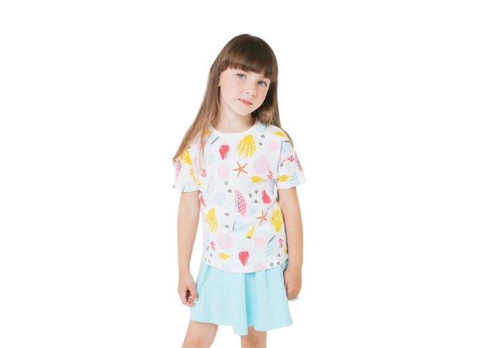 фото Crockid футболка для девочки морская шкатулка к243
