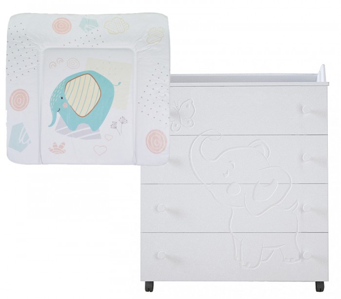 Комод Forest Cute Elephante пеленальный с накладкой для пеленания 82x73 см, Cute Elephante пеленальный с накладкой для пеленания 82x73 см
Комод Forest Cute Elephante пеленальный с накладкой для пеленания 82x73 см, Cute Elephante пеленальный с накладкой для пеленания 82x73 см