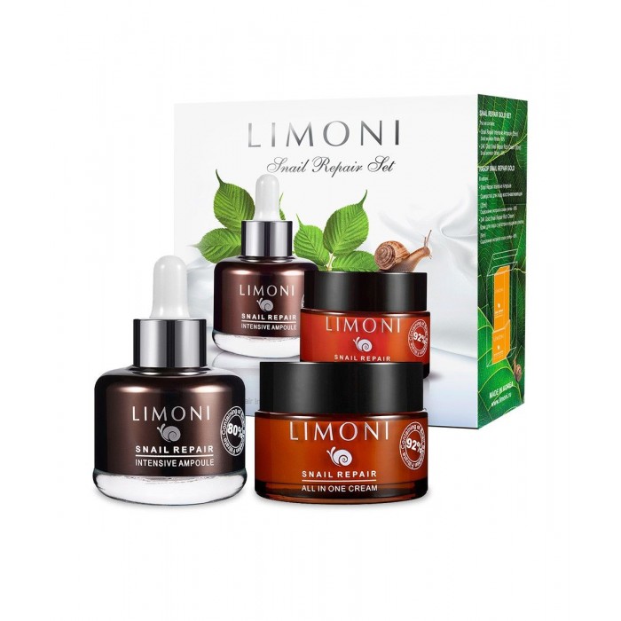 Limoni Набор Snail Repair Set: сыворотка и крем, Набор Snail Repair Set: сыворотка и крем
Limoni Набор Snail Repair Set: сыворотка и крем, Набор Snail Repair Set: сыворотка и крем