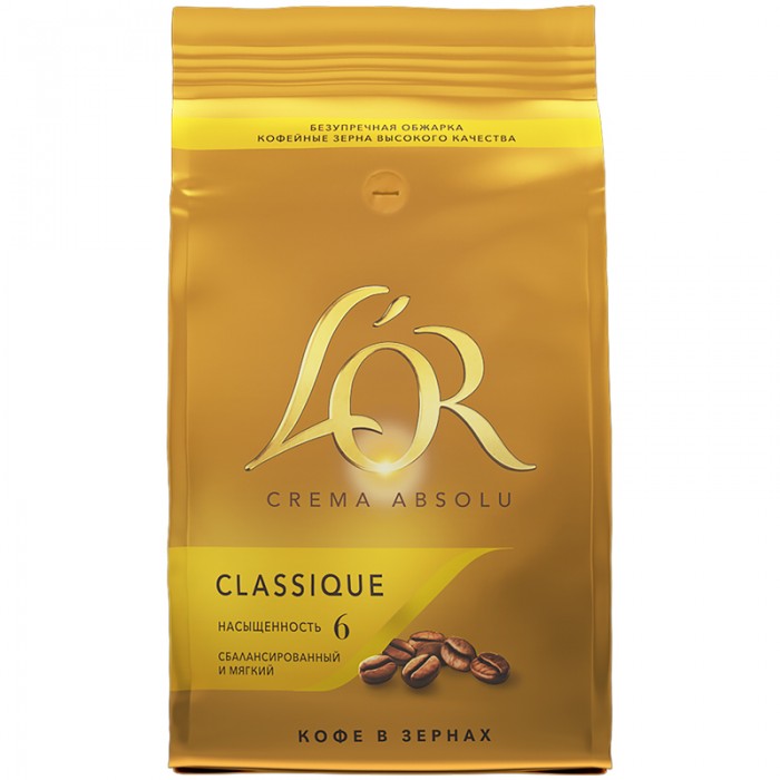 L’or Кофе в зернах Crema Absolu Classique 1 кг, Кофе в зернах Crema Absolu Classique 1 кг
L’or Кофе в зернах Crema Absolu Classique 1 кг, Кофе в зернах Crema Absolu Classique 1 кг