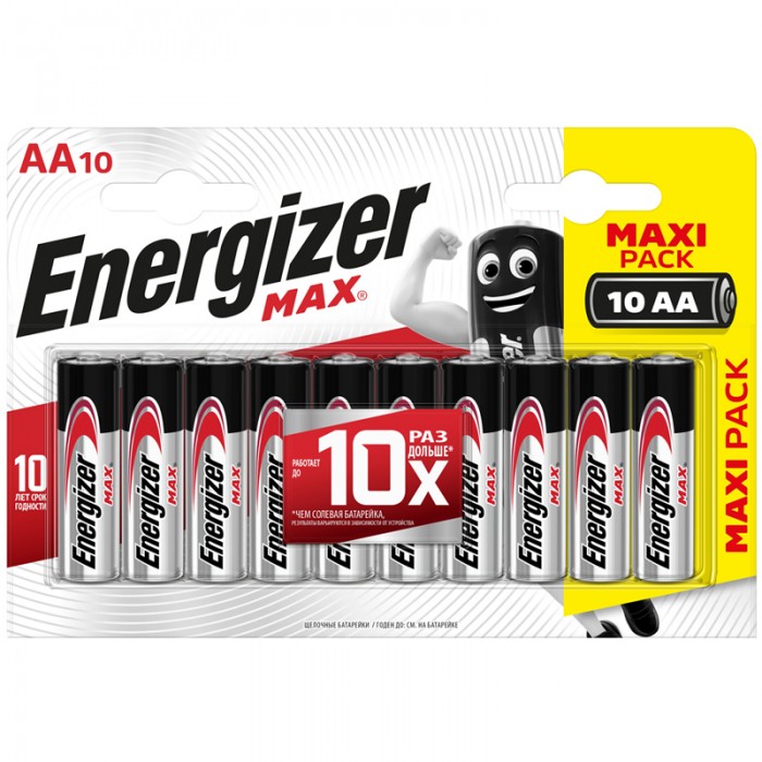 Energizer Батарейка Max АА (LR06) алкалиновая 10BL, Батарейка Max АА (LR06) алкалиновая 10BL
Energizer Батарейка Max АА (LR06) алкалиновая 10BL, Батарейка Max АА (LR06) алкалиновая 10BL