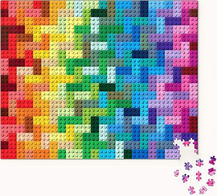 фото Lego пазл rainbow bricks (1000 элементов)
