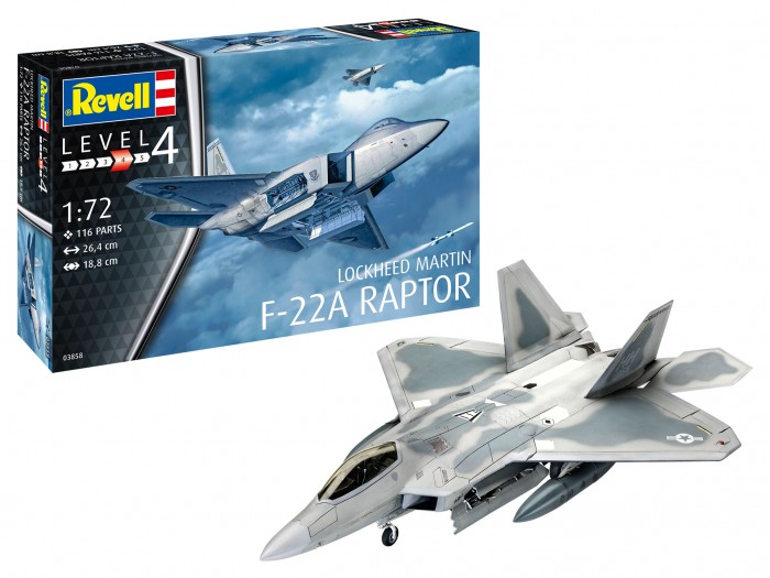 Revell Сборная модель Многоцелевой истребитель Lockheed Martin F-22A Raptor 1:72, Сборная модель Многоцелевой истребитель Lockheed Martin F-22A Raptor 1:72
Revell Сборная модель Многоцелевой истребитель Lockheed Martin F-22A Raptor 1:72, Сборная модель Многоцелевой истребитель Lockheed Martin F-22A Raptor 1:72