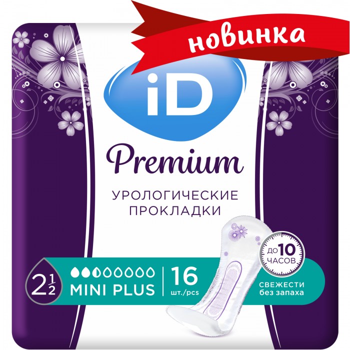 iD Урологические прокладки Premium Mini Plus 16 шт., Урологические прокладки Premium Mini Plus 16 шт.
iD Урологические прокладки Premium Mini Plus 16 шт., Урологические прокладки Premium Mini Plus 16 шт.