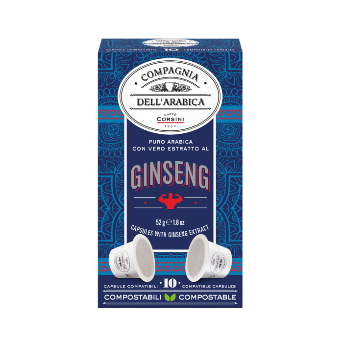 Compagnia Dell Arabica Капсулы Arabica Con Estratto Al Ginseng для кофемашин Nespresso к/п 10х5,2 52 г, Капсулы Arabica Con Estratto Al Ginseng для кофемашин Nespresso к/п 10х5,2 52 г
Compagnia Dell Arabica Капсулы Arabica Con Estratto Al Ginseng для кофемашин Nespresso к/п 10х5,2 52 г, Капсулы Arabica Con Estratto Al Ginseng для кофемашин Nespresso к/п 10х5,2 52 г