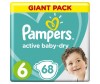  Pampers Подгузники Active Baby Dry Extra Large р.6 (15+ кг) 64-66 шт.