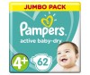  Pampers Подгузники Active Baby Джамбо р.4+ (9-16 кг) 62 шт.