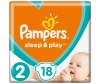  Pampers Подгузники Sleep & Play Стандарт р.2 (3-6 кг) 18 шт.