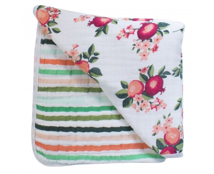 Одеяло Bebe au Lait муслиновое Ojai and Ribbon 122х122 см, Одеяла - артикул:545056 Одеяло Bebe au Lait муслиновое Ojai and Ribbon 122х122 см, Одеяла - артикул:545056