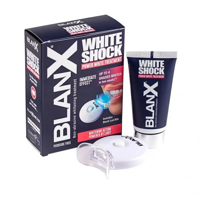 BlanX White Shock Power Treatment Сила отбеливания LED BITE активатор 50 мл, White Shock Power Treatment Сила отбеливания LED BITE активатор 50 мл
BlanX White Shock Power Treatment Сила отбеливания LED BITE активатор 50 мл, White Shock Power Treatment Сила отбеливания LED BITE активатор 50 мл