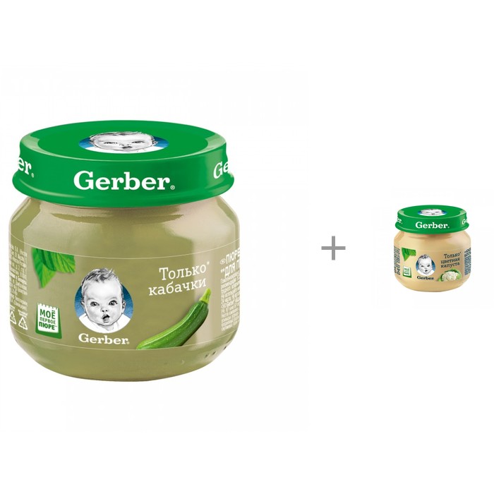 Gerber Пюре Кабачки и Пюре Цветная капуста с 4 мес. по 80 г, Пюре Кабачки и Пюре Цветная капуста с 4 мес. по 80 г
Gerber Пюре Кабачки и Пюре Цветная капуста с 4 мес. по 80 г, Пюре Кабачки и Пюре Цветная капуста с 4 мес. по 80 г