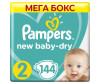  Pampers Подгузники New Baby-Dry Mini р.2 (3-6 кг) 144 шт.