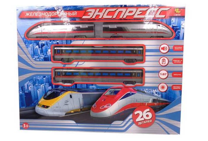 ABtoys Железная дорога Экспресс (26 предметов), Железная дорога Экспресс (26 предметов)
ABtoys Железная дорога Экспресс (26 предметов), Железная дорога Экспресс (26 предметов)