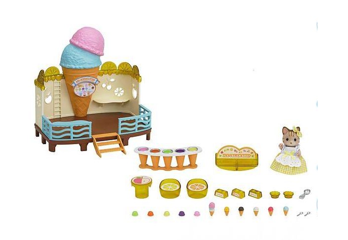 Sylvanian Families Набор Кафе-мороженое, Игровые наборы - артикул:90075 Sylvanian Families Набор Кафе-мороженое, Игровые наборы - артикул:90075