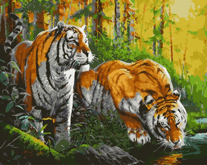 Paintboy Картина по номерам Тигры на водопое, Картина по номерам Тигры на водопое
Paintboy Картина по номерам Тигры на водопое, Картина по номерам Тигры на водопое