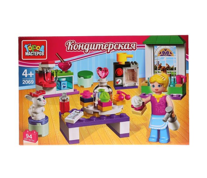 Конструктор Город мастеров Кондитерская с фигурками (94 детали), Кондитерская с фигурками (94 детали)
Конструктор Город мастеров Кондитерская с фигурками (94 детали), Кондитерская с фигурками (94 детали)