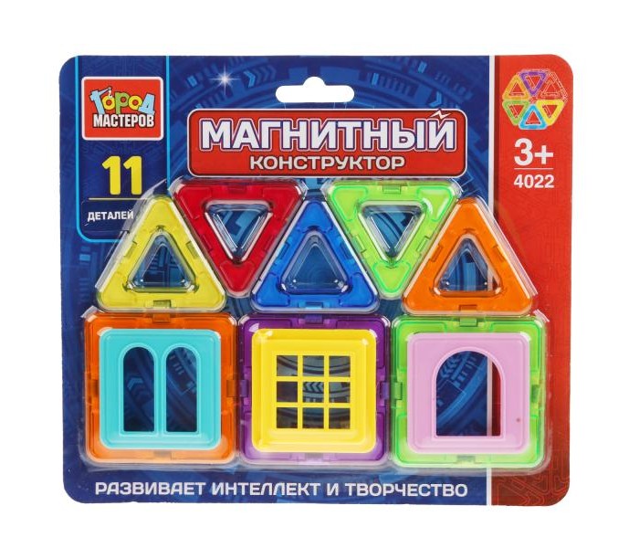 Конструктор Город мастеров магнитный (11 деталей), магнитный (11 деталей) 
Конструктор Город мастеров магнитный (11 деталей), магнитный (11 деталей)