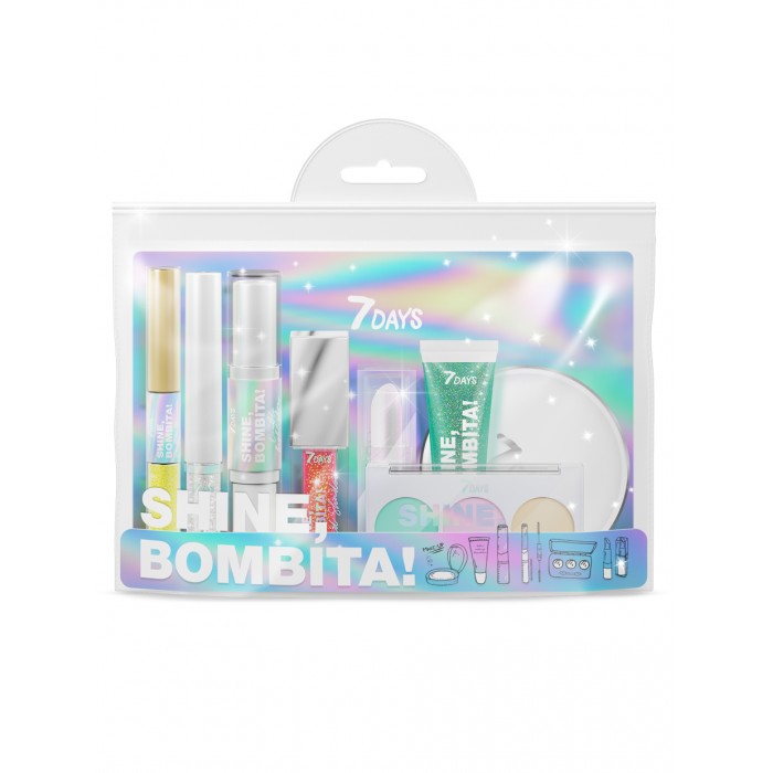 7Days Подарочный набор для макияжа, косметичка shine bombita №7 phantom 8 средств, Подарочный набор для макияжа, косметичка shine bombita №7 phantom 8 средств
7Days Подарочный набор для макияжа, косметичка shine bombita №7 phantom 8 средств, Подарочный набор для макияжа, косметичка shine bombita №7 phantom 8 средств