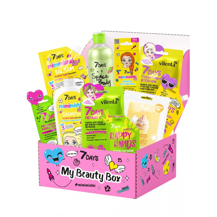 7Days Подарочный набор средств по уходу за кожей лица, тела и волосами my beauty box №204, Подарочный набор средств по уходу за кожей лица, тела и волосами my beauty box №204
7Days Подарочный набор средств по уходу за кожей лица, тела и волосами my beauty box №204, Подарочный набор средств по уходу за кожей лица, тела и волосами my beauty box №204