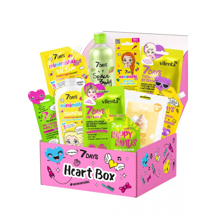 7Days Подарочный набор средств по уходу за кожей лица, тела и волосами heart box №304, Подарочный набор средств по уходу за кожей лица, тела и волосами heart box №304
7Days Подарочный набор средств по уходу за кожей лица, тела и волосами heart box №304, Подарочный набор средств по уходу за кожей лица, тела и волосами heart box №304