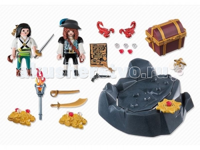 Конструктор Playmobil Пиратский тайник с сокровищами, Пиратский тайник с сокровищами
Конструктор Playmobil Пиратский тайник с сокровищами, Пиратский тайник с сокровищами