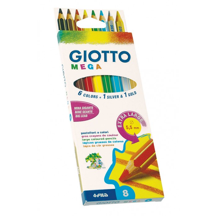 Giotto Mega Цветные гексагональной формы, утолщенные 8 шт., Mega Цветные гексагональной формы, утолщенные 8 шт.
Giotto Mega Цветные гексагональной формы, утолщенные 8 шт., Mega Цветные гексагональной формы, утолщенные 8 шт.