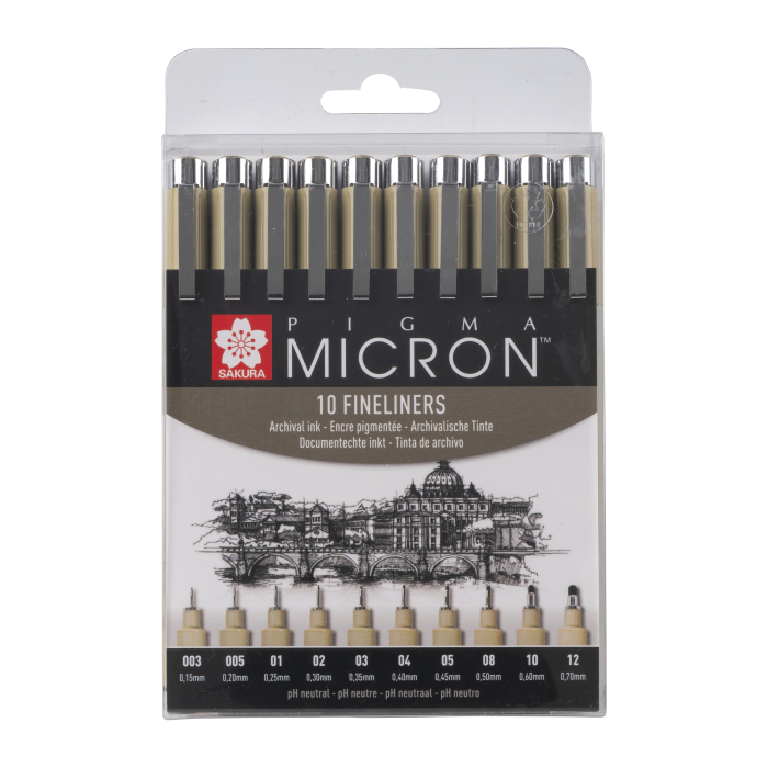 Sakura Набор капиллярных ручек Sakura Pigma Micron 10 шт., Набор капиллярных ручек Sakura Pigma Micron 10 шт.
Sakura Набор капиллярных ручек Sakura Pigma Micron 10 шт., Набор капиллярных ручек Sakura Pigma Micron 10 шт.