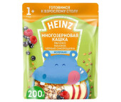  Heinz Молочная Многозерновая кашка Яблоко, малина, черная смородина с 1 года 200 г