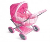 Коляска для куклы 1 Toy с люлькой Премиум Т52268 Коляска для куклы 1 Toy с люлькой Премиум Т52268