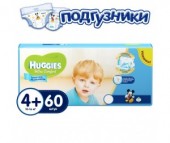  Huggies Подгузники Ultra Comfort Mega+ для мальчиков 4+ (10-16 кг) 60 шт.