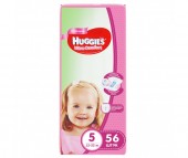  Huggies Подгузники Ultra Comfort Mega для девочек 5 (12-22 кг) 56 шт.