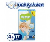  Huggies Подгузники Ultra Comfort Conv Pack для мальчиков 4+ (10-16) кг 17 шт.