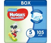  Huggies Подгузники Ultra Comfort DISNEY Box для мальчиков 5 (12-22 кг) 105 шт.