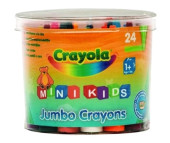  Crayola Мелки восковые для малышей в бочонке 24 шт.