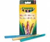 Фломастеры Crayola Маркеры металлики 5 шт.