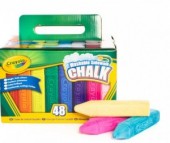 Мелки Crayola смываемые для рисования на асфальте 48 шт.