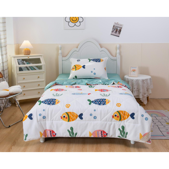 Купить Постельное белье 1.5-спальное, Постельное белье Sofi de MarkO 1.5-спальное Аквариум с одеялом (3 предмета)