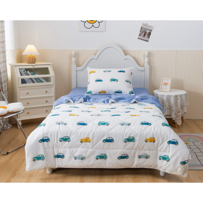 Постельное белье Sofi de MarkO 1.5-спальное Машинки с одеялом (3 предмета)