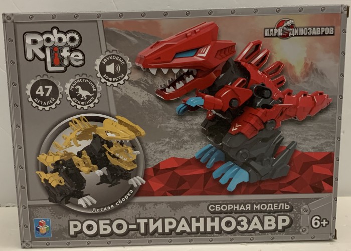 Купить Роботы, 1 Toy RoboLife Сборная модель Робо-тираннозавр (47 деталей)