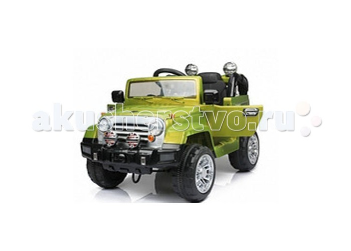 Электромобиль 1 Toy ДжипДжип Электромобиль 1 Toy ДжипДжипЭлектромобиль 1 Toy Джип представляет собой одноместный джип. Открывающиеся передние двери электромобиля позволят ребенку удобно размещаться в салоне. При весе в 17.5 кг, джип выдерживает эксплуатационную нагрузку до 35 кг. Плавность хода электромобилю обеспечивают 4 колеса, изготовленные из ЭВА, чья глубина протектора обеспечивает ему большую проходимость трудных участков дорог. Движущей силой джипа являются 2 электромотора, мощностью по 25 Вт каждый, которые разгоняют его до максимальных 6 км/ч. На пополнение полного энергозапаса уходит до 12 часов. Полностью заряженный аккумулятор обеспечивает электромобилю 2 часа непрерывной езды, в течение которых ребенок получит массу положительных эмоций. В комплекте с джипом предусмотрен дистанционный пульт управления, который позволит ребенку просто наслаждаться поездкой, в то время как кто-нибудь из родителей полностью возьмет контроль над транспортным средством на себя. Дальность сигнала антенны контроллера достигает 20 метров. Кроме этого, джип оснащен функционирующими фарами и звуковыми эффектами.<br>