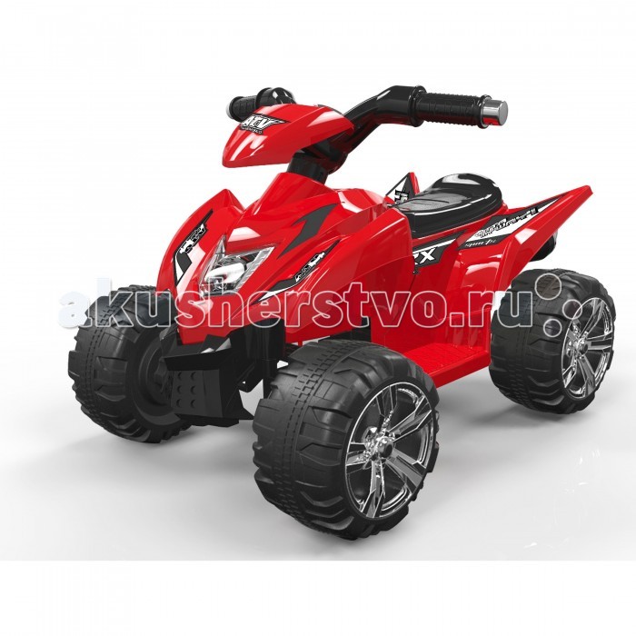 Электромобиль 1 Toy Квадроцикл Т11039Квадроцикл Т11039 Электромобиль 1 Toy Квадроцикл Т11039Квадроцикл Т11039Электромобиль 1 Toy Квадроцикл Т11039 ребенок будет чувствовать себя так, будто он уже взрослый и управляет настоящей машиной. Квадроцикл имеет довольно большое сиденье, на котором можно удобно разместиться. Высоко расположенный руль с прорезиненными ручками расположен как раз на том уровне, где руки ребенка смогут его достать. Отдельного внимания заслуживают огромные колеса квадроцикла с тракторным рифлением. Они позволяют машине проехать и по камням, и по ямам, и по грязи или воде. Мощный мотор квадроцикла позволяет ему при желании развить просто ошеломительную скорость. Езда малыша на квадроцикле выглядит очень эффектно, так как сопровождается различными громкими звуками, а также подсветкой. Со стороны может показаться, что это даже не детская машина, а настоящий внедорожник маленького размера.<br>