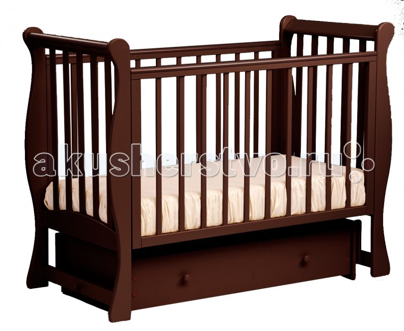 Детская кроватка Кубаньлесстрой БИ 07.2 Ландыш поперечный маятник