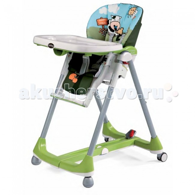 Стульчик для кормления Peg-perego Prima Pappa DinerPrima Pappa Diner Стульчик для кормления Peg-perego Prima Pappa DinerPrima Pappa DinerСтульчик для кормления Peg-perego Prima Pappa Diner Складной стул для кормления ребенка, нaчинaя c 5-6 месяцев (когда малыш уже может самостоятельно сидеть) до 3-х лет.Легко перемещается по квартире с помощью колес, которые можно зафиксировать при необходимости. Особенности Prima Pappa Diner: сидение регулируется в 7 положениях по высоте регулируемый отдых угол наклона спинки, фиксируется в 4-х положениях (для еды, игр и отдыха столик (52 x 28 см) регулируется в двух положениях и снимается в случае обеда малыша за обычным столом кресло с двойным подносом для легкого перехода от еды к игре пяти-точечные ремни безопасности и анатомическая вставка для разделения ног удерживают ребенка в надежном и безопасном положении сидение моющееся (клеенка), корпус пластмассовый компактно складывается подножка не регулируется Высота сиденья – 50 см, глубина сиденья – 21 см, подножка – 18 см Ширина сиденья в плечах – 22 см Ширина сиденья под попой – 27 см Размеры (ШхГхВ): 58 х 77 х 103,5 см Размеры в сложенном виде: 58 х 28,5 х 103,5 cм Вес: 10,3 кг<br>