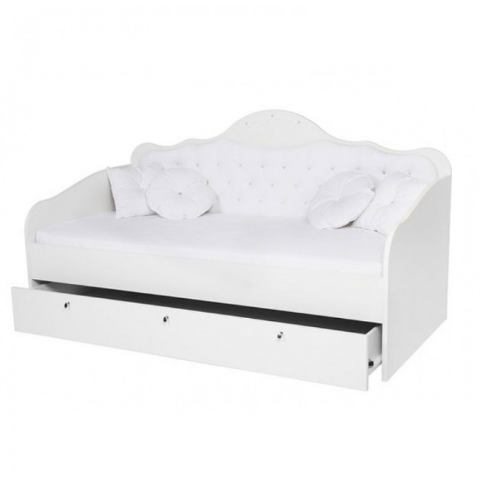 Кровати для подростков ABC-King диван Princess Фея со стразами Сваровски без ящика и матраса 160x90 см