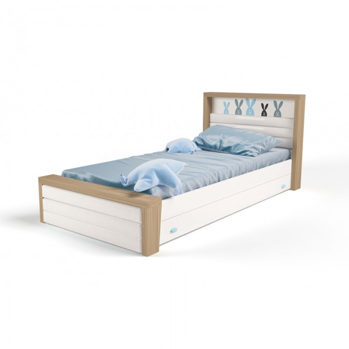 Подростковая кровать ABC-King Mix Bunny №4 с мягким изножьем 190x90 см