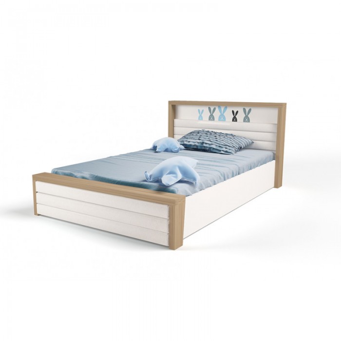 Подростковая кровать ABC-King Mix Bunny №6 c подъёмным механизмом и мягким изножьем 190х120 см
