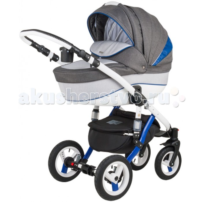 Коляска Adamex Barletta Rainbow 3 в 1Barletta Rainbow 3 в 1 Коляска Adamex Barletta Rainbow 3 в 1Barletta Rainbow 3 в 1Коляска Adamex Barletta Rainbow 3 в 1 для детей от рождения до 3 лет. Отличное решение как для тех, кто живет за городом, так и для городских семей. Отличительная черта детской коляски Adamex Barletta (Адамекс Барлетта) 2 в 1 это ее превосходная проходимость, управляемость и мобильность. Такие качества реализованы за счет супер-удобных надувных резиновых колес, которые позволяют прогуливаться по лесу и сложнопроходимым дорогам. А благодаря хорошей амортизации детской коляски Adamex Barletta (Адамекс Барлетта) 2 в 1, Ваш малыш будет хорошо засыпать прямо на прогулках – ведь это так полезно для ребенка – сон на свежем воздухе! В модели предусмотрена возможность регулировки уровня жесткости подвески – таким образом Вы сможете подобрать амортизацию в зависимости от типа дороги. Люлька детской коляски Adamex Barletta (Адамекс Барлетта) 2 в 1 имеет длину 80 см – это достаточно позволяет комфортно и свободно чувствовать себя малышу даже в большом количестве одежды. Таким образом, Если Ваш малыш родился летом и зимой уже будет достаточно крупный, то он поместится в такую большую люльку даже в очень большом количестве объемной одежды. После того, как ребеночек научился сидеть самостоятельно, Вы сможете установить на шасси детской коляски Adamex Barletta (Адамекс Барлетта) 2 в 1 прогулочный блок, спинка которого принимает 4 позиции и в сочетании с поднятой подножкой обеспечивает полноценный и комфортный сон подросшему малышу. Особенности: механизм складывания — книжка; в комплект входит детское автокресло группы 0+ для детей весом до 13 кг пружинная амортизация установлена и на передних, и на задних колёсах; регулируемое изголовье люльки; тросовый ножной тормоз; передние колёса поворотные, с возможностью их блокировки; и передние, и задние колёса надувные, съемные; большая и вместительная корзина для вещей и покупок, съёмный бампер; возможность регулирования спинки коляски (4 положения); блоки (люлька и прогулочный) можно устанавливать в двух направлениях: за и против движения; регулируемая подножка; возможность регулирования высоты ручки для родителей; наличие ручки-переноски для люльки; наличие чехла на ножки и отдельного чехла на люльку; пятиточечные ремни безопасности; есть сумка для мамы.<br>