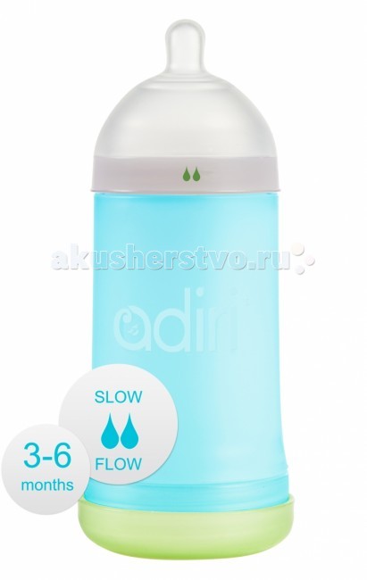 

Бутылочка Adiri NxGen Slow Flow силикон 3-6 мес. 281 мл, NxGen Slow Flow силикон 3-6 мес. 281 мл